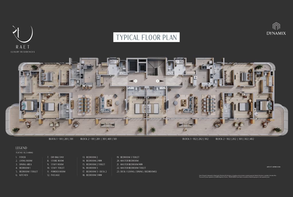 TYPICAL FLOOR PLANS
